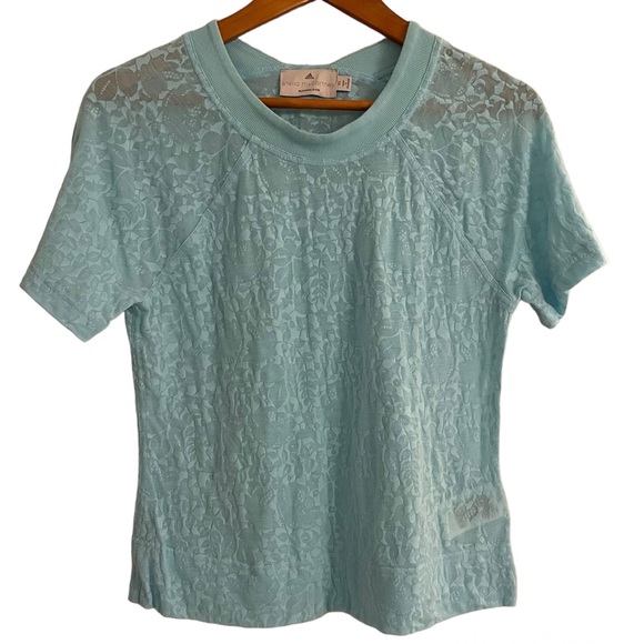 Adidas by Stella McCartney Tops - Adidas by Stella McCartney Barricade Turquoise Blue Tee